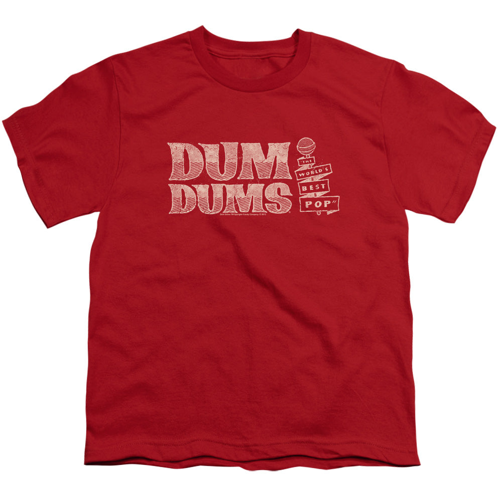 Dum Dums Worlds Best Kids Youth T Shirt Red