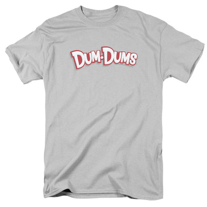 Dum Dums Logo Mens T Shirt Silver