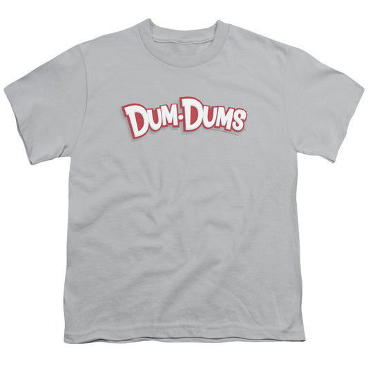 Dum Dums Logo Kids Youth T Shirt Silver