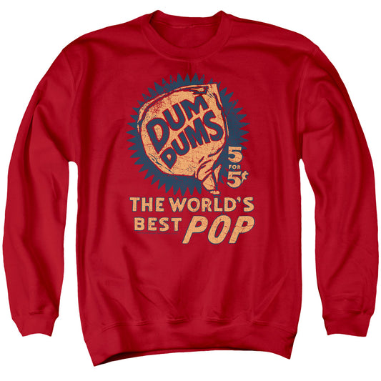 Dum Dums 5 for 5 Mens Crewneck Sweatshirt Red