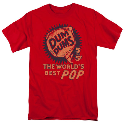 Dum Dums 5 For 5 Mens T Shirt Red