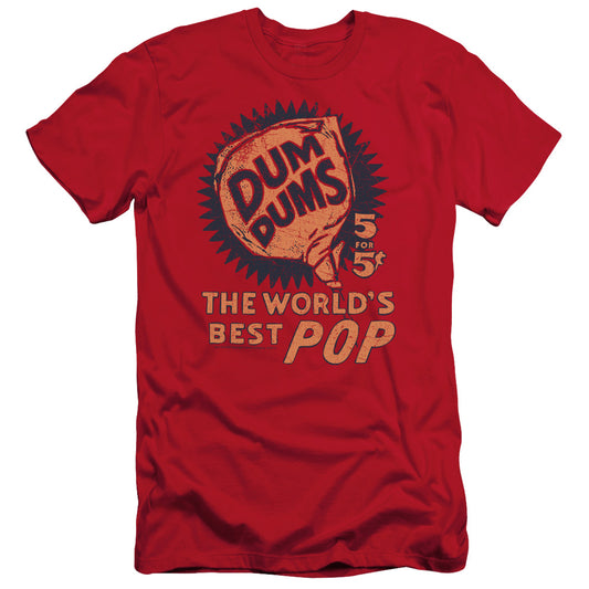 Dum Dums 5 for 5 Slim Fit Mens T Shirt Red