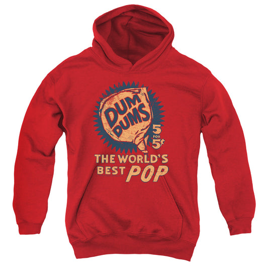 Dum Dums 5 for 5 Kids Youth Hoodie Red