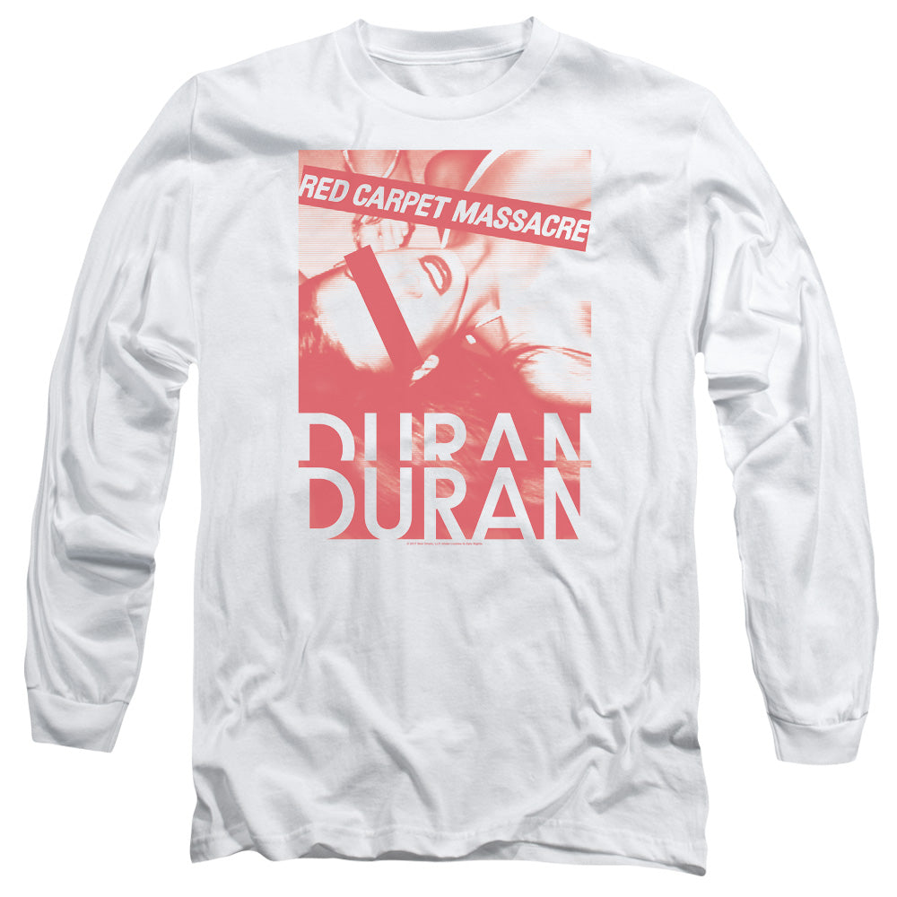 Duran Duran Red Carpet Massacre Mens Long Sleeve Shirt White
