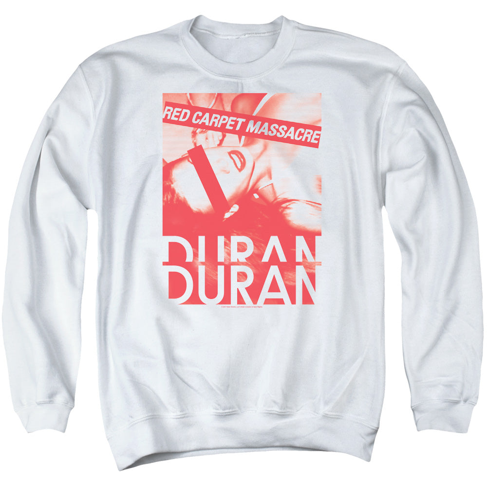 Duran Duran Red Carpet Massacre Mens Crewneck Sweatshirt White