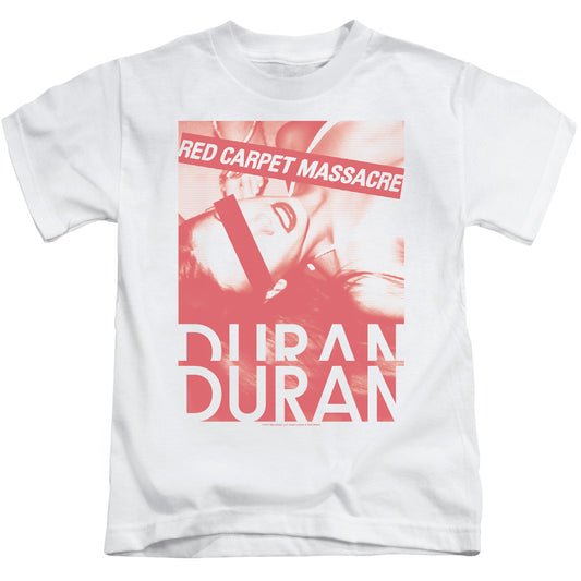 Duran Duran Red Carpet Massacre Juvenile Kids Youth T Shirt White