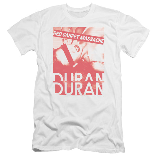 Duran Duran Red Carpet Massacre Premium Bella Canvas Slim Fit Mens T Shirt White