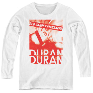 Duran Duran Red Carpet Massacre Womens Long Sleeve Shirt White