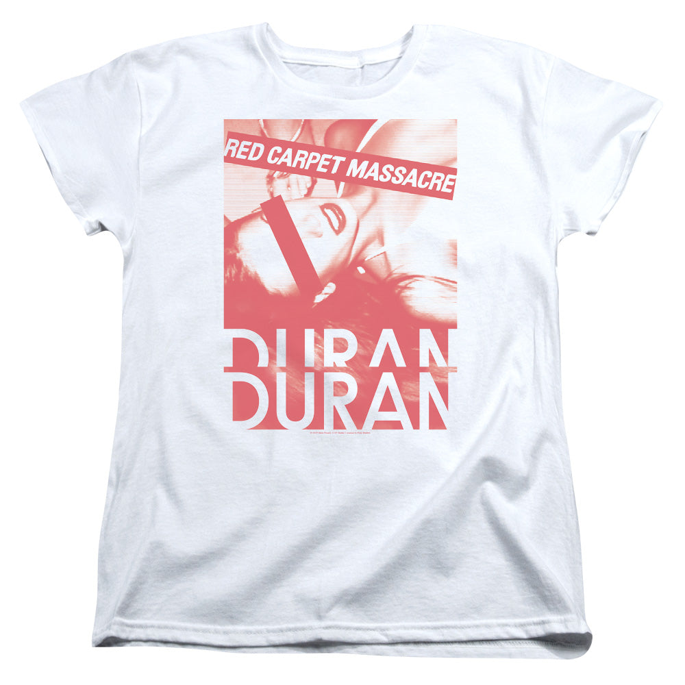 Duran Duran Red Carpet Massacre Womens T Shirt White