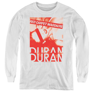 Duran Duran Red Carpet Massacre Long Sleeve Kids Youth T Shirt White