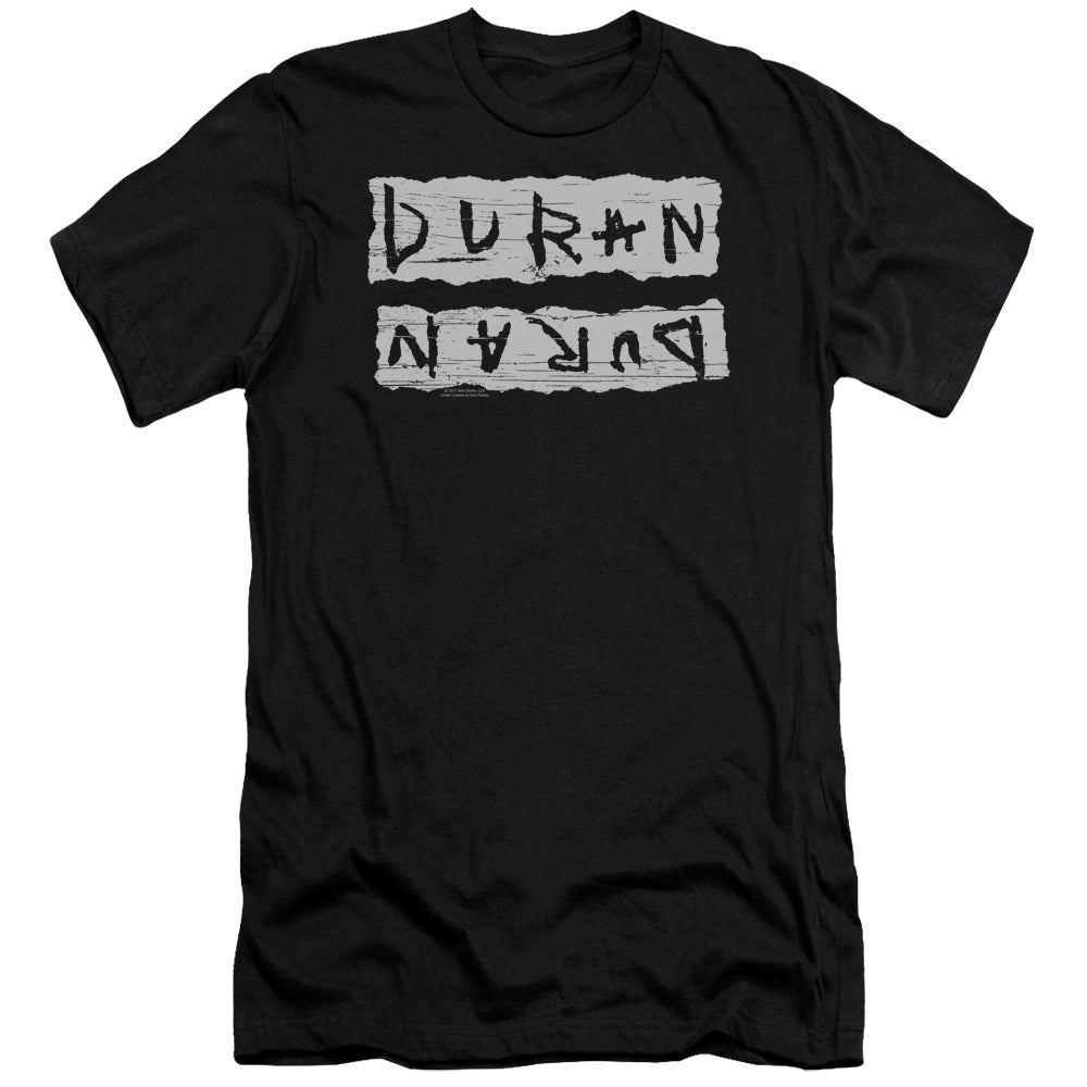 Duran Duran Print Error Slim Fit Mens T Shirt Black