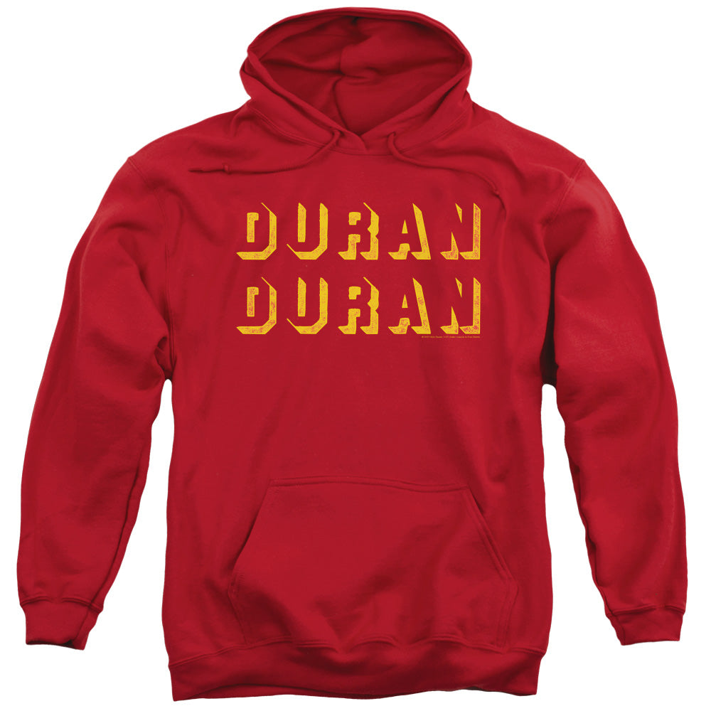 Duran Duran Negative Space Mens Hoodie Red