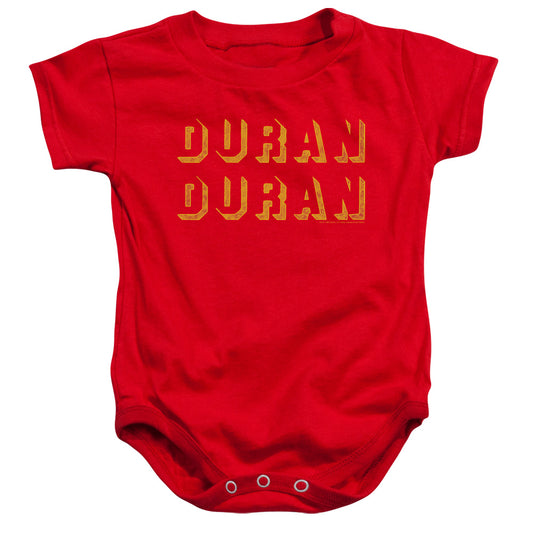 Duran Duran Negative Space Infant Baby Snapsuit Red