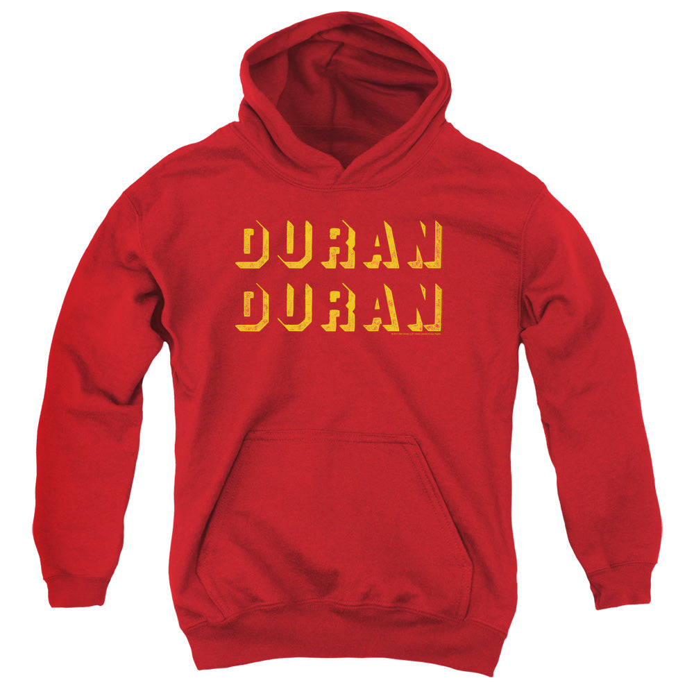 Duran Duran Negative Space Kids Youth Hoodie Red