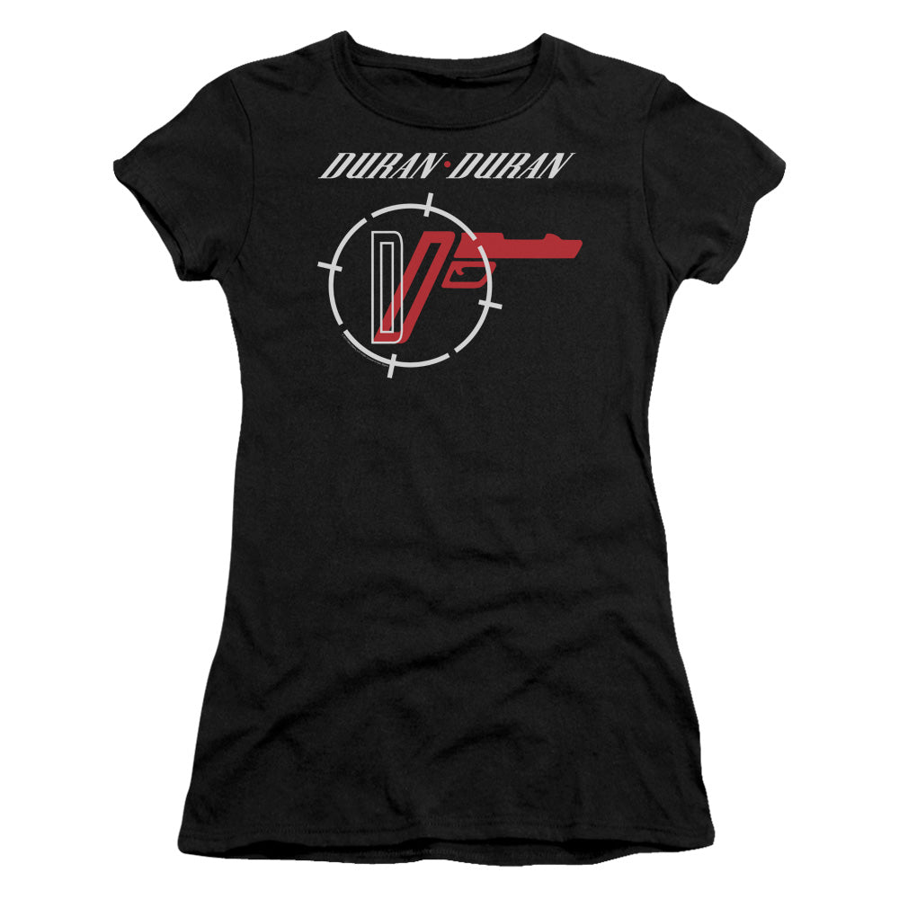 Duran Duran A View Junior Sheer Cap Sleeve Womens T Shirt Black