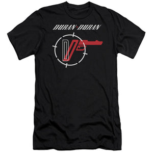 Duran Duran A View Slim Fit Mens T Shirt Black