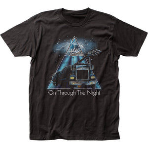 Def Leppard On Through The Night Mens T Shirt Black