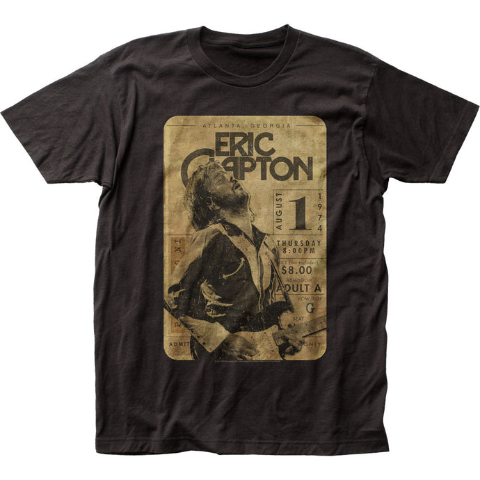 Eric Clapton Concert Ticket Mens T Shirt Black