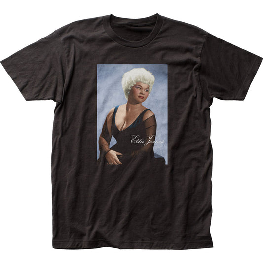 Etta James Portrait Mens T Shirt Black