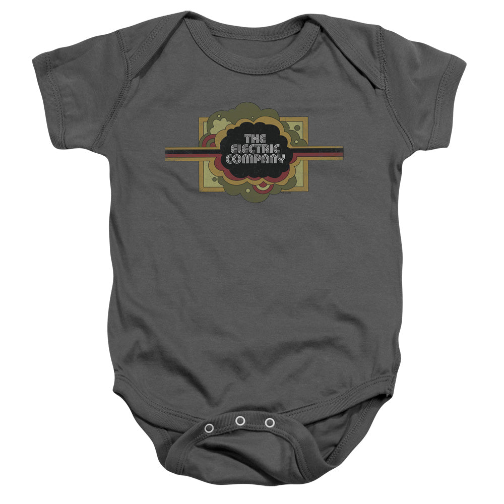 Electric Company Logo Infant Baby Snapsuit Charcoal