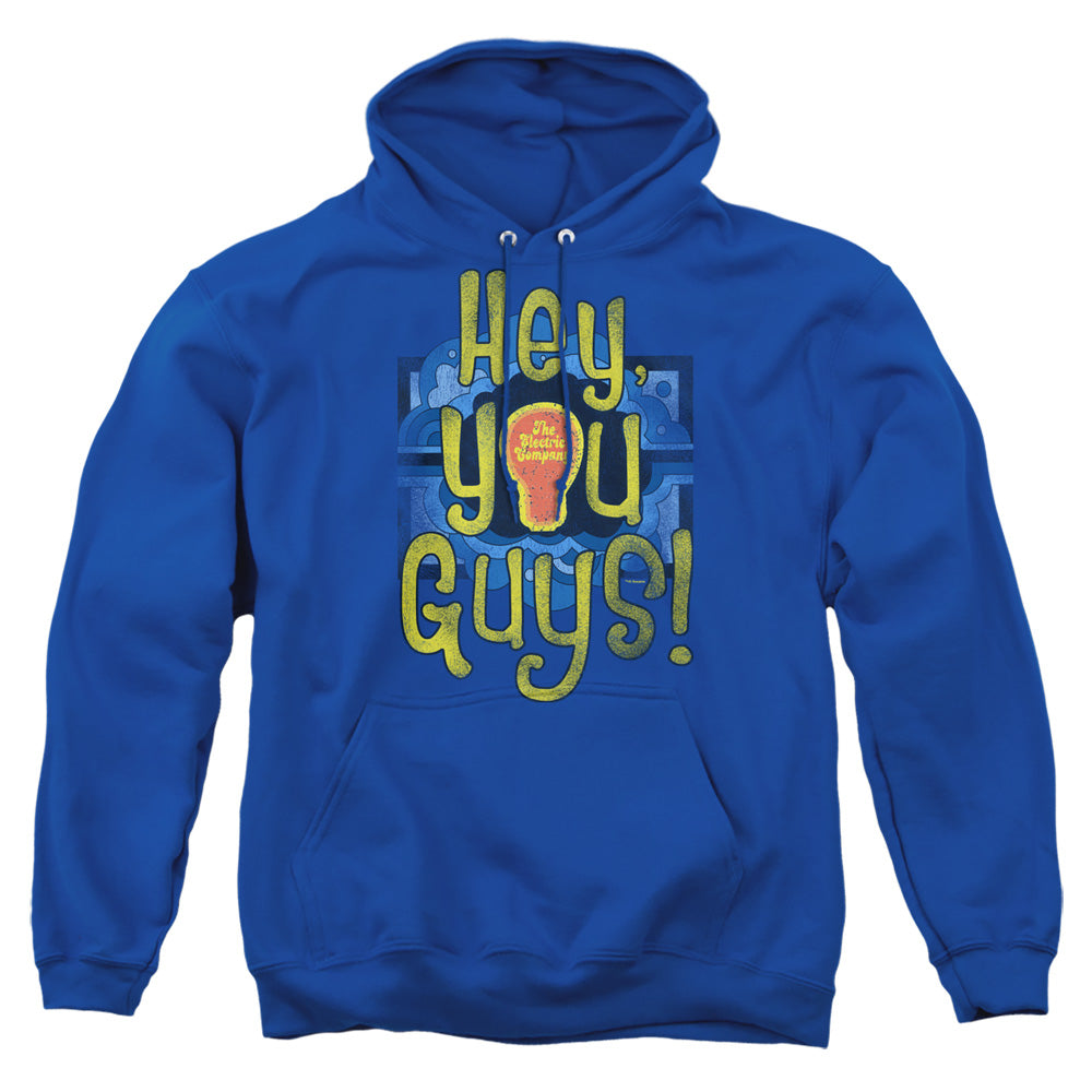 Electric Company Hey You Guys Mens Hoodie Royal Blue Officially Licensed