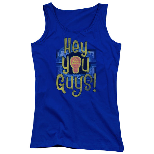 Electric Company Hey You Guys Womens Tank Top Shirt Royal Blue