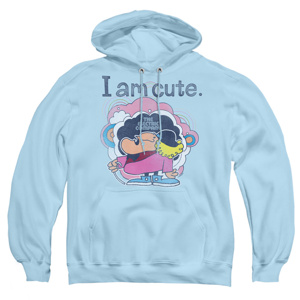 Electric Company I Am Cute Mens Hoodie Light Blue Officially Licensed