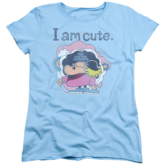 Electric Company I Am Cute Womens T Shirt Light Blue Officially Licensed