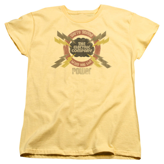 Electric Company Power Womens T Shirt Banana Officially Licensed