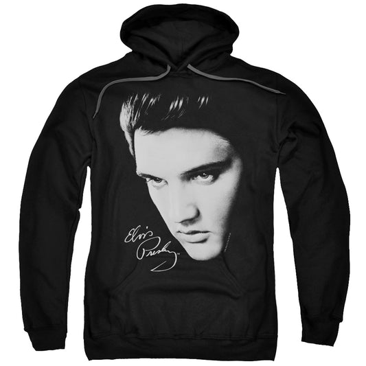 Elvis Presley Face Mens Hoodie Black