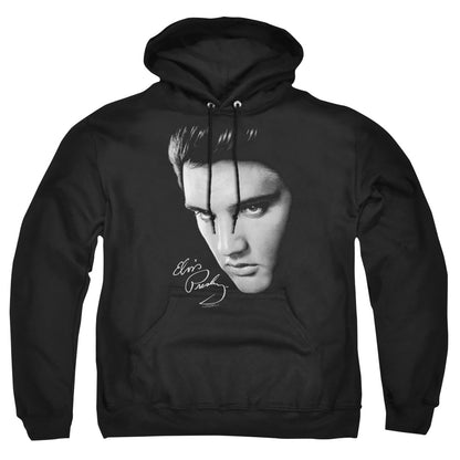 Elvis Presley Face Mens Hoodie Black