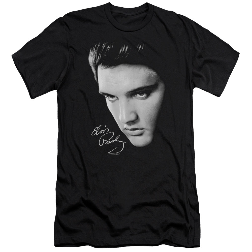 Elvis Presley Face Premium Bella Canvas Slim Fit Mens T Shirt Black