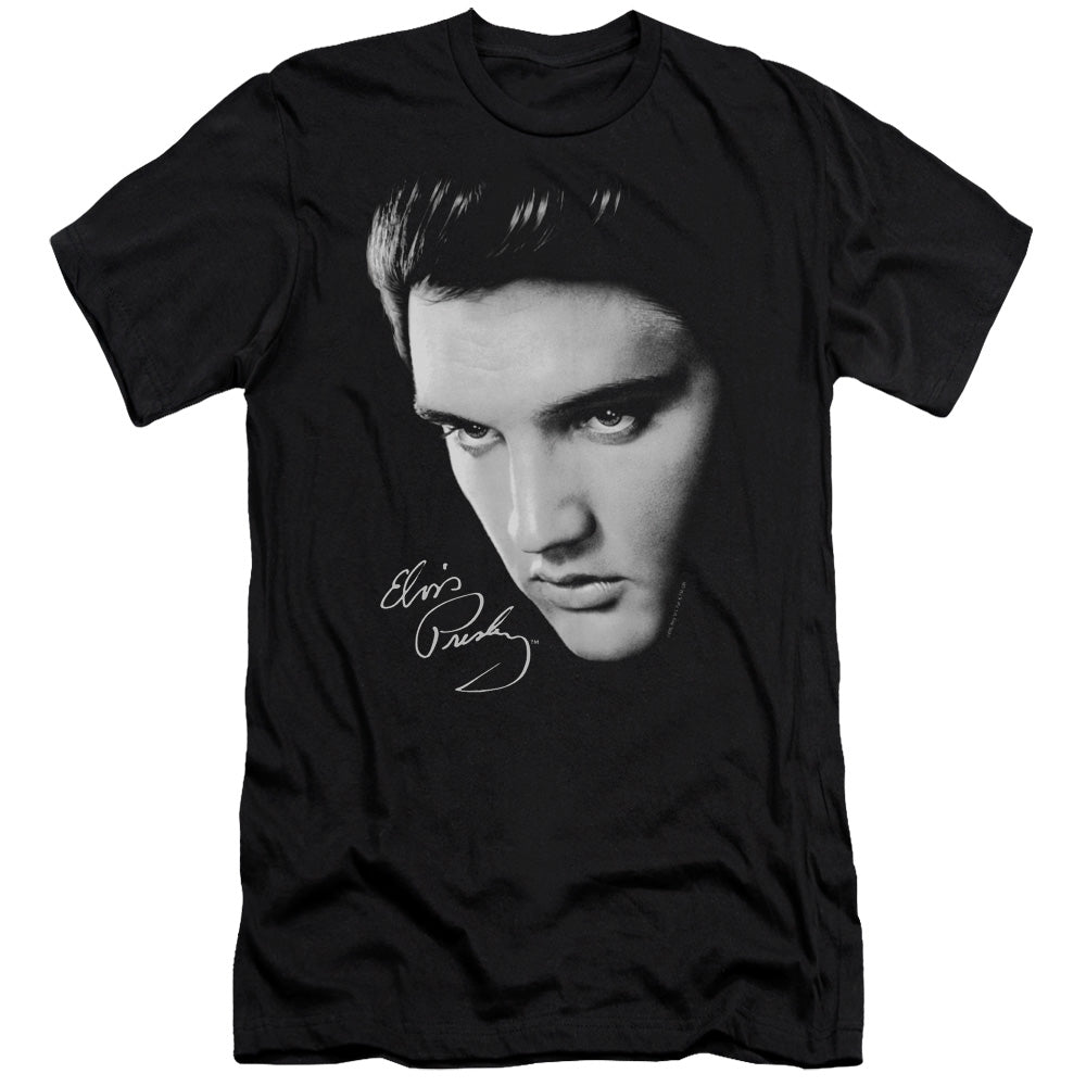 Elvis Presley Face Slim Fit Mens T Shirt Black