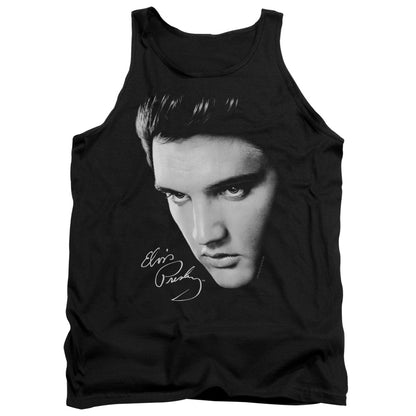 Elvis Presley Face Mens Tank Top Shirt Black