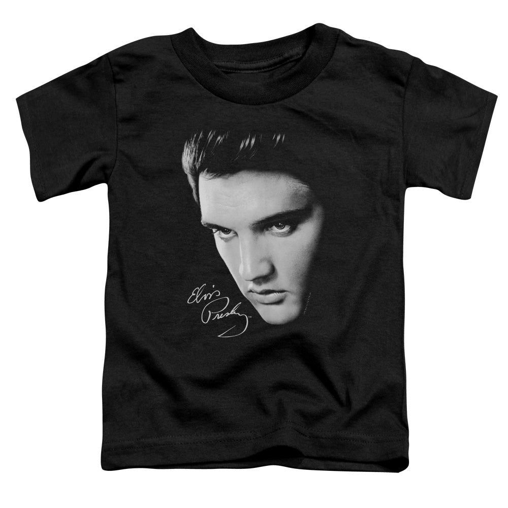 Elvis Presley Face Toddler Kids Youth T Shirt Black