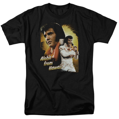 Elvis Presley Aloha Mens T Shirt Black