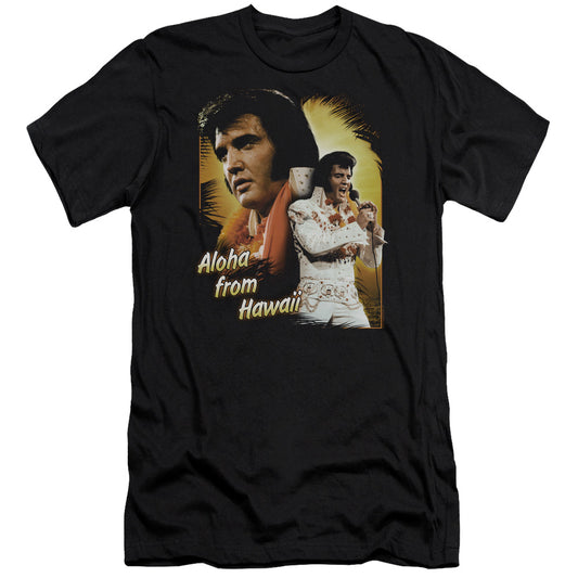 Elvis Presley Aloha Premium Bella Canvas Slim Fit Mens T Shirt Black