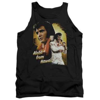 Elvis Presley Aloha Mens Tank Top Shirt Black