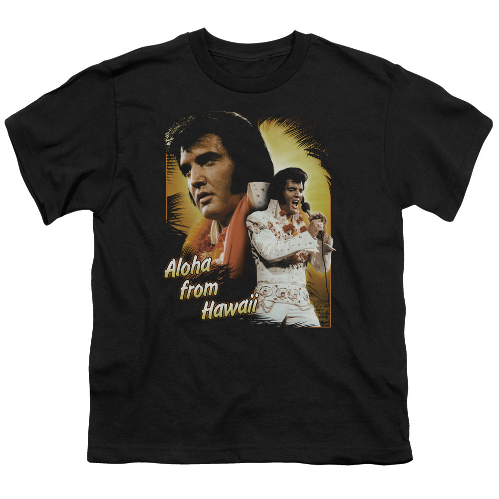 Elvis Presley Aloha Kids Youth T Shirt Black