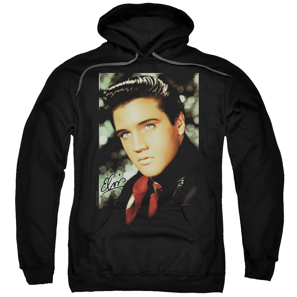 Elvis Presley Red Scarf Mens Hoodie Black