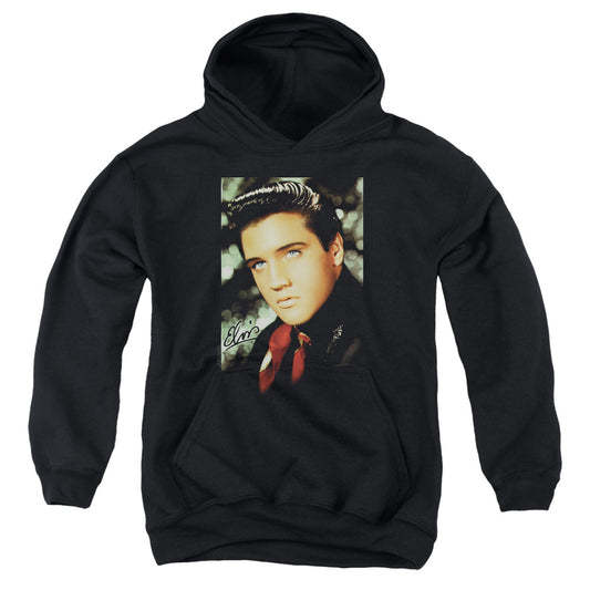 Elvis Presley Red Scarf Kids Youth Hoodie Black