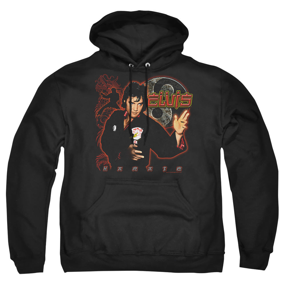 Elvis Presley Karate Mens Hoodie Black