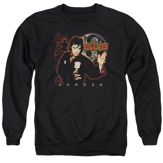 Elvis Presley Karate Mens Crewneck Sweatshirt Black