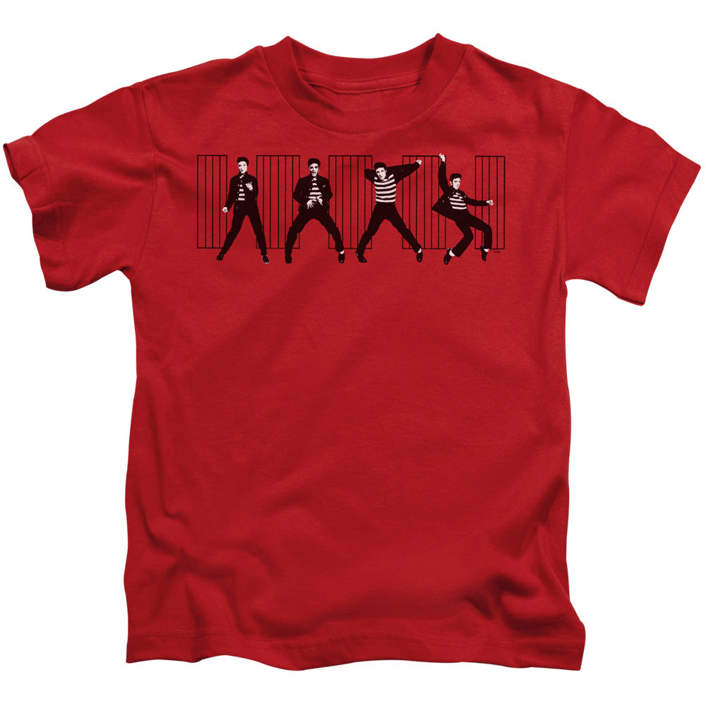 Elvis Presley Jailhouse Rock Juvenile Kids Youth T Shirt Red