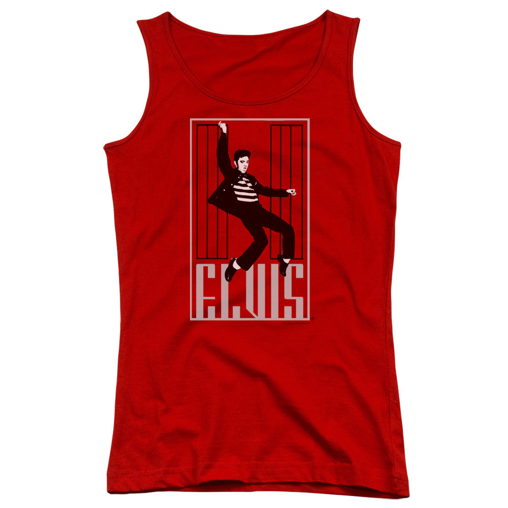 Elvis Presley One Jailhouse Womens Tank Top Shirt Red