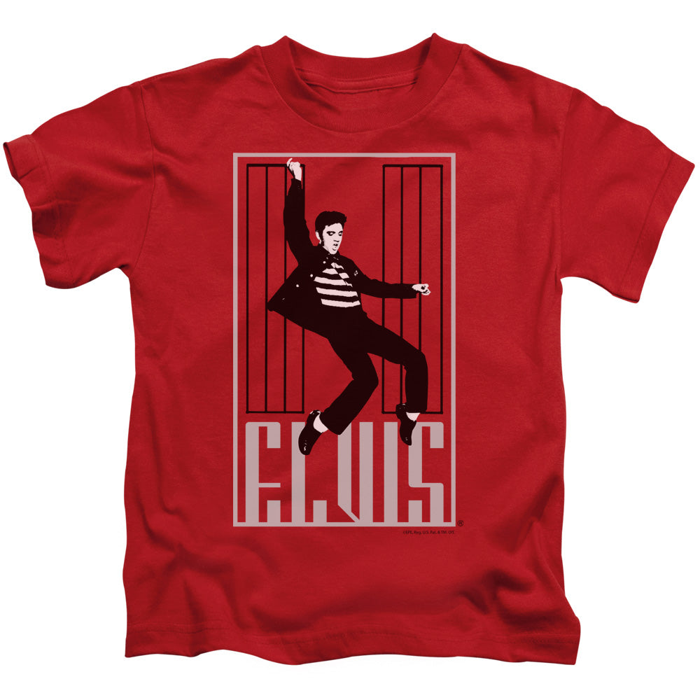 Elvis Presley One Jailhouse Juvenile Kids Youth T Shirt Red