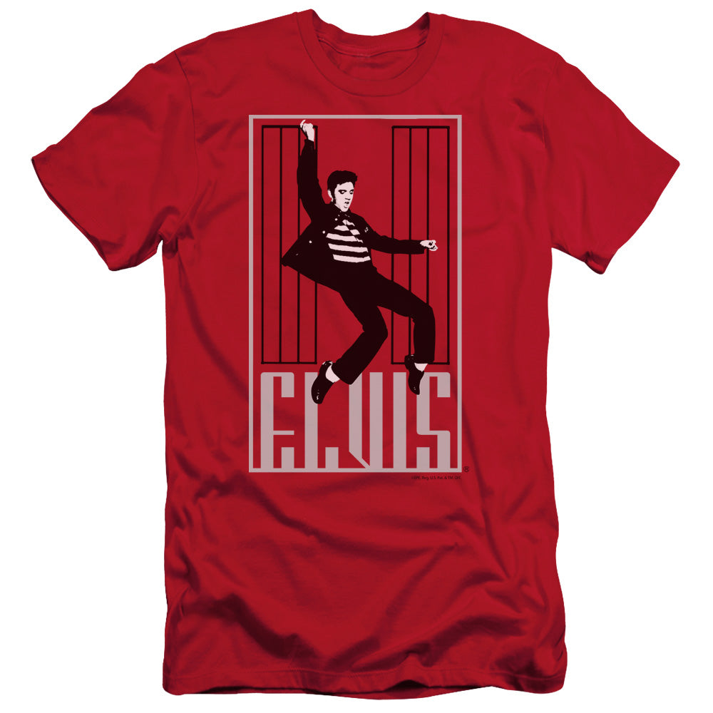 Elvis Presley One Jailhouse Slim Fit Mens T Shirt Red