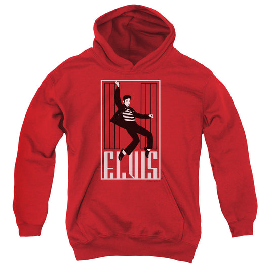 Elvis Presley One Jailhouse Kids Youth Hoodie Red