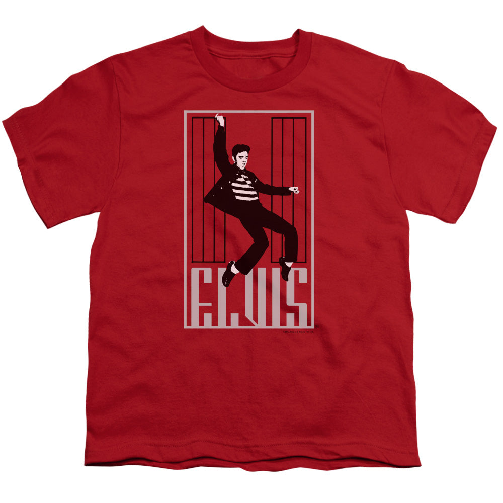 Elvis Presley One Jailhouse Kids Youth T Shirt Red