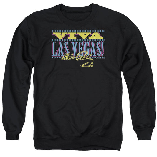 Elvis Presley Viva Las Vegas Mens Crewneck Sweatshirt Black